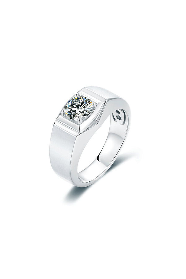 Platonic Pioneer moissanite Ring