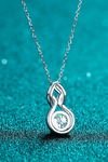 Platonic 1 ct Infinity Spark Silver Moissanite Pendant