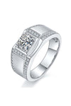 Platonic Valor moissanite Ring