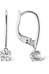 Platonic Radiant Ice Dangles solitaire earring