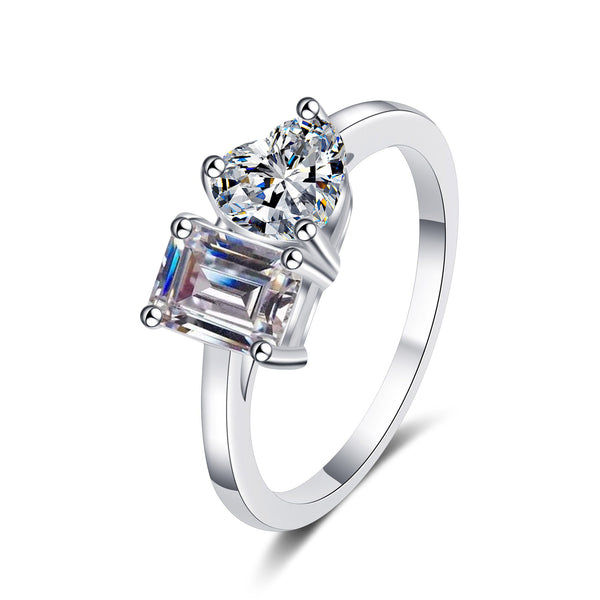 Platonic Isla moissanite Ring