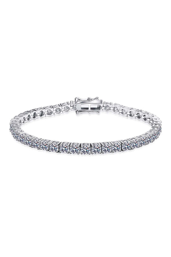 Platonic 20 Cents (3.80mm) Moissanite Tennis Bracelet