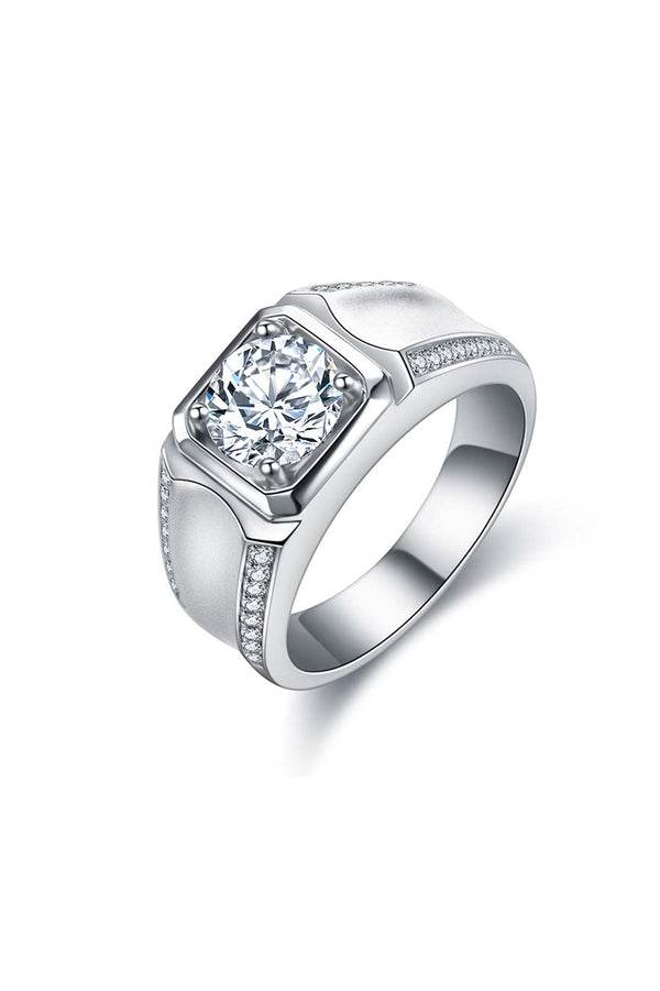 Platonic Maverick moissanite Ring