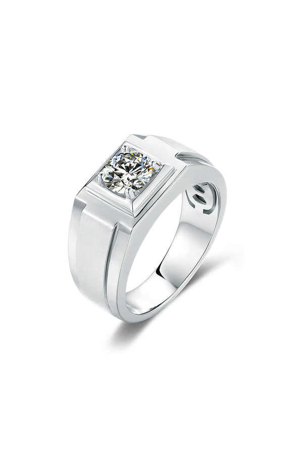 Platonic Dominion moissanite Ring