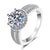 Platonic Graceful Georgiana moissanite Ring