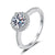 Platonic Isabella's Iridescent moissanite Solitaire Ring
