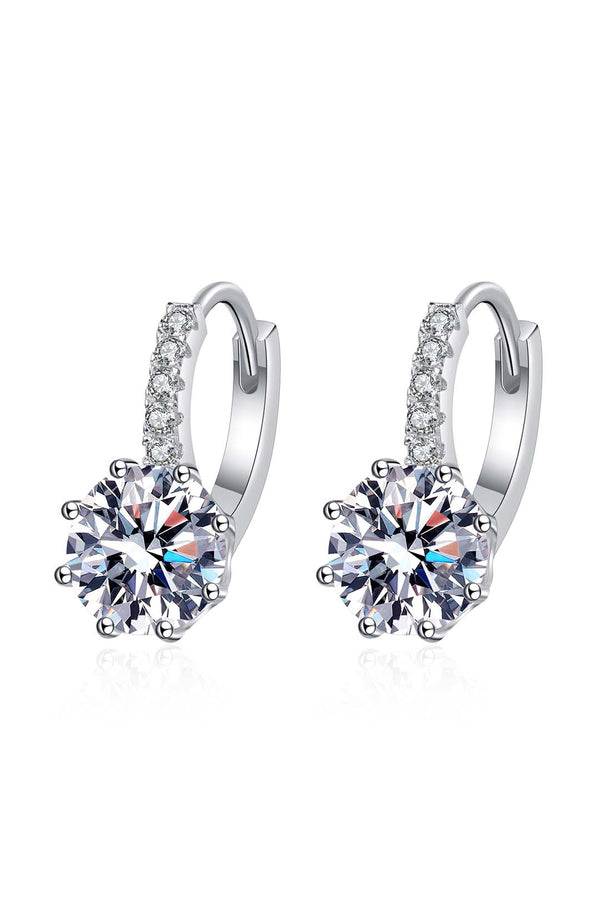 1 Carat each Platonic GlamourGleam solitaire earring