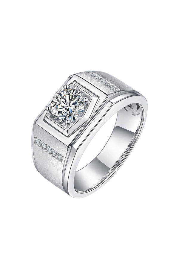 Platonic Apex moissanite Ring