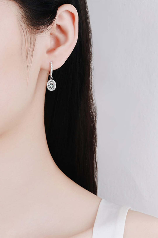Platonic Beatrice's Dangles solitaire earring