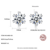 Platonic 1 ct Heart Flare Sparkle Moissanite Stud Earrings