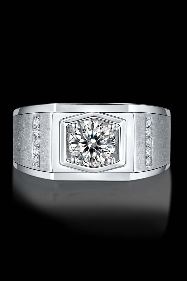 Platonic Apex moissanite Ring