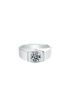 Platonic Pioneer moissanite Ring
