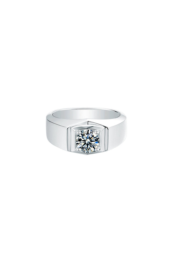 Platonic Pioneer moissanite Ring