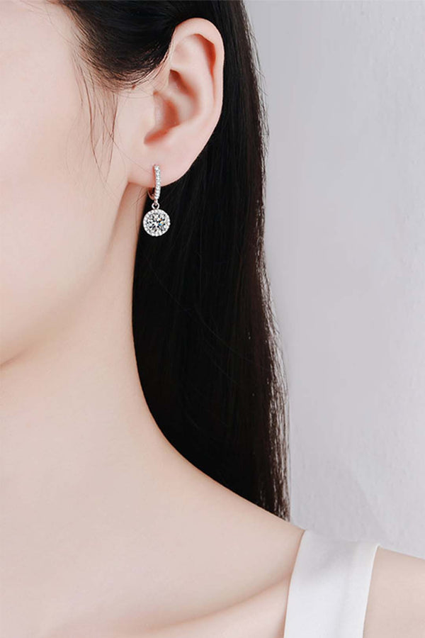 Platonic MesmeraGem Dangle solitaire earring