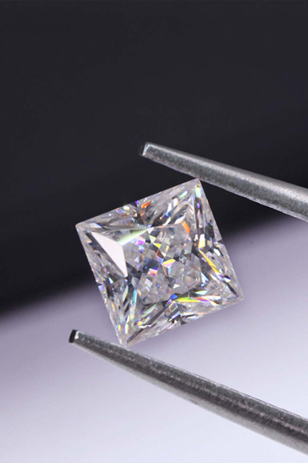 Platonic Princess Cut Certified Moissanite Solitaire