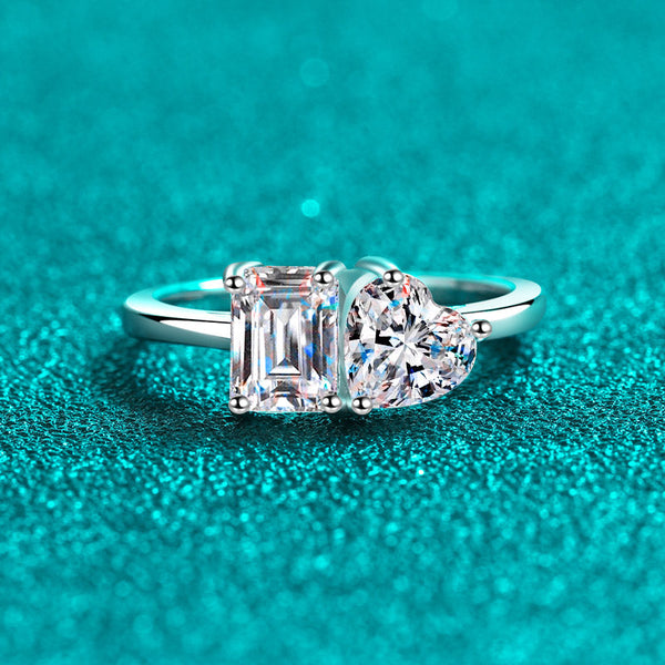 Platonic Isla moissanite Ring