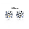 Platonic 2-4 ct Round Moissanite Studs