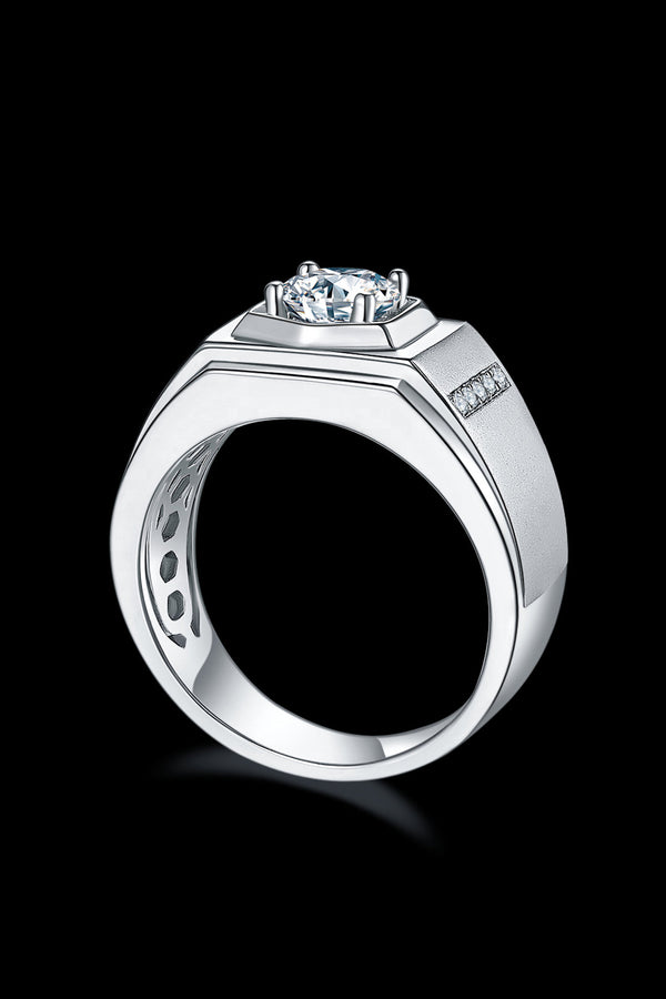 Platonic Apex moissanite Ring