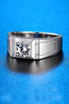 Platonic Accolade moissanite Ring