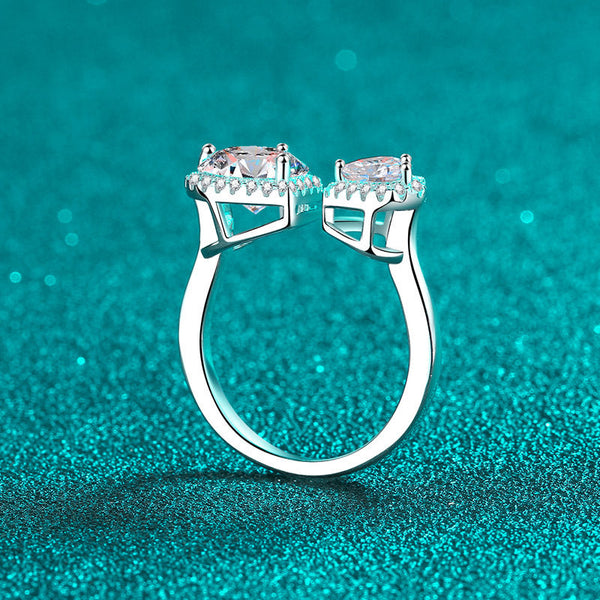 Platonic Valentina moissanite Ring