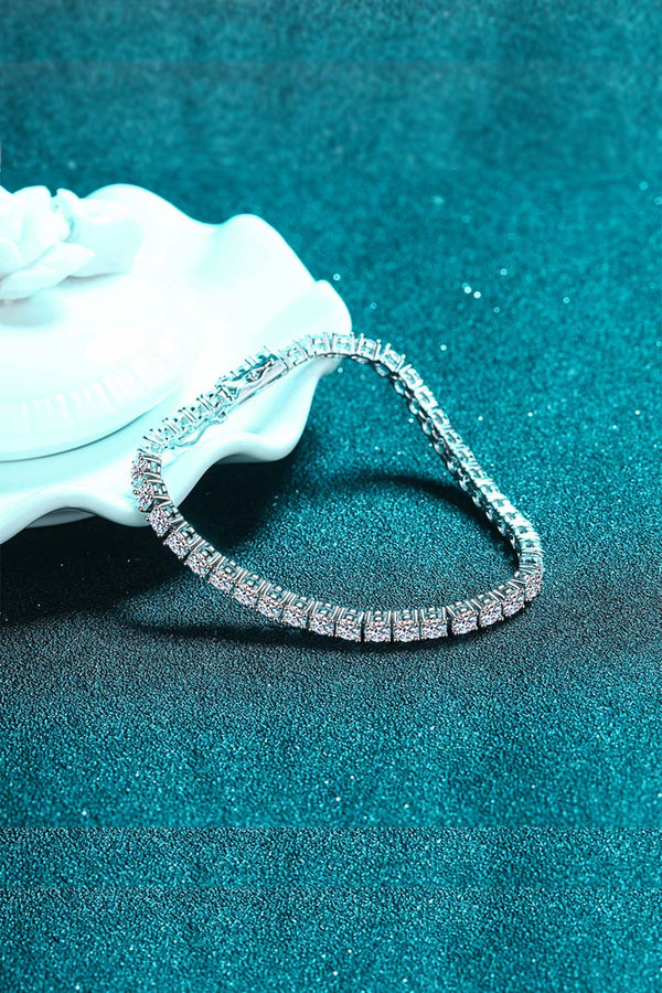 Platonic 20 Cents (3.80mm) Moissanite Tennis Bracelet
