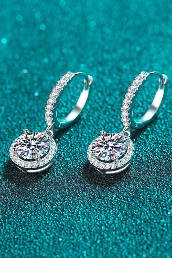 Platonic MesmeraGem Dangle solitaire earring