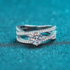 Platonic Eleanor's Elegance moissanite Ring