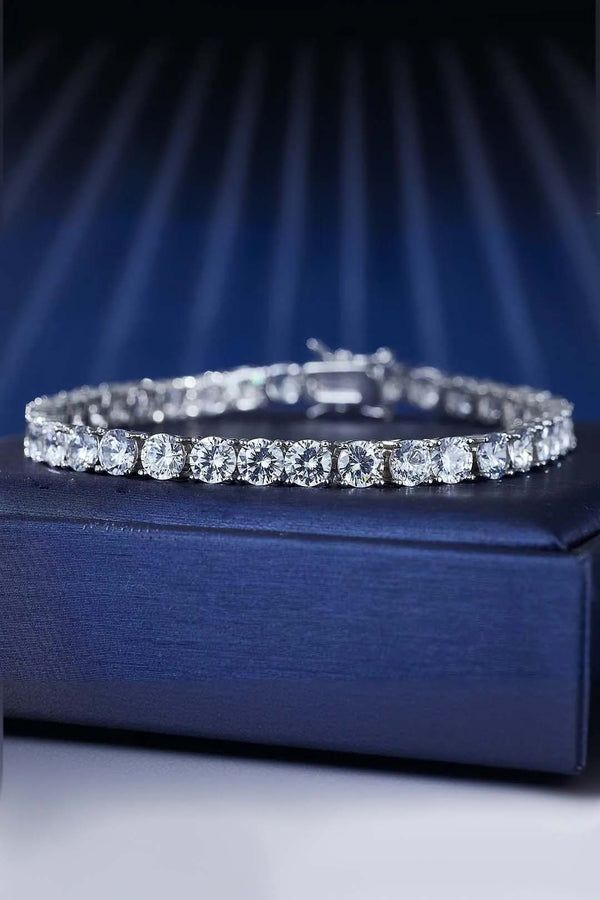 Platonic 50 Cents (5.10mm) Moissanite Tennis Bracelet
