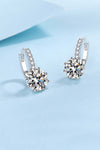 1 Carat each Platonic GlamourGleam solitaire earring