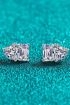 Platonic Primrose Moissanite Solitaire Earrings