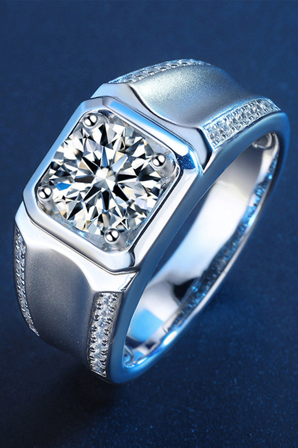 Platonic Maverick moissanite Ring