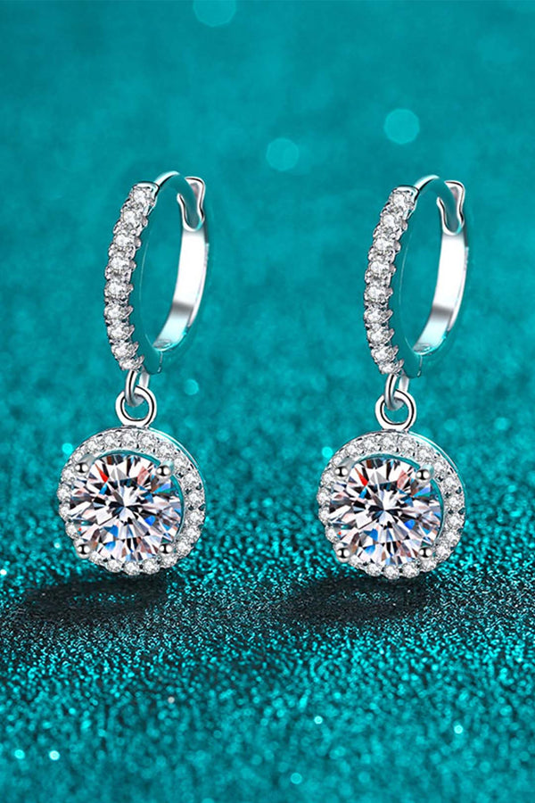 Platonic MesmeraGem Dangle solitaire earring