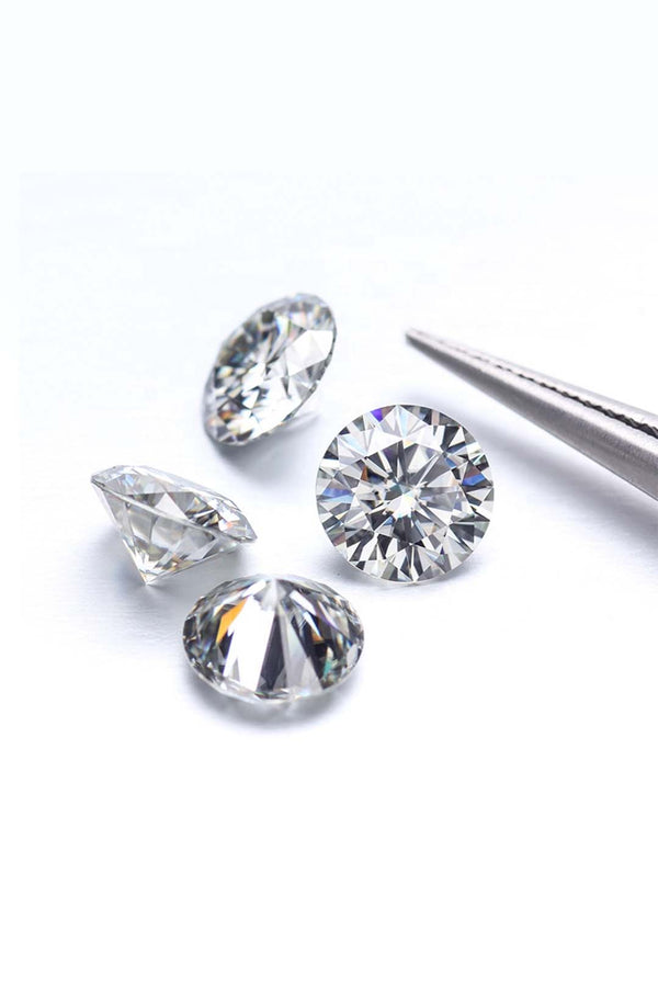 Platonic Round Cut Certified Moissanite Solitaire