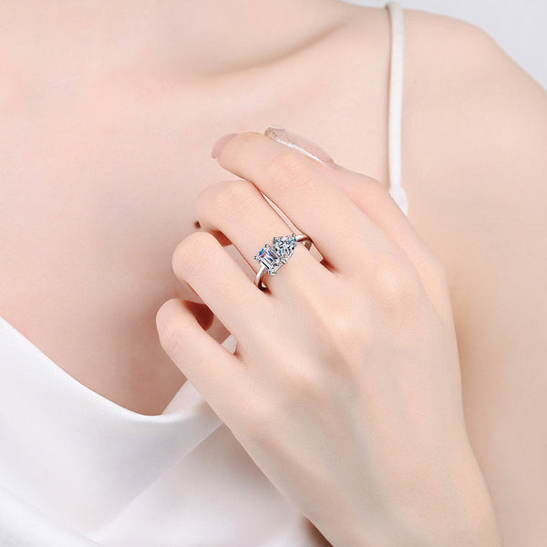 Platonic Isla moissanite Ring