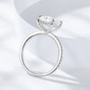 Platonic Midnight Majesty Radiant Moissanite Ring