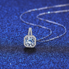 Platonic 1 ct Starlit Glamour Silver Moissanite Pendant