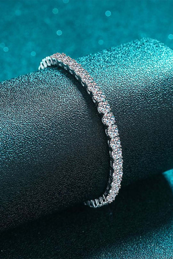 Platonic 20 Cents (3.80mm) Moissanite Tennis Bracelet