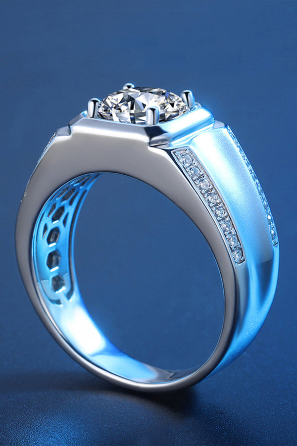 Platonic Maverick moissanite Ring