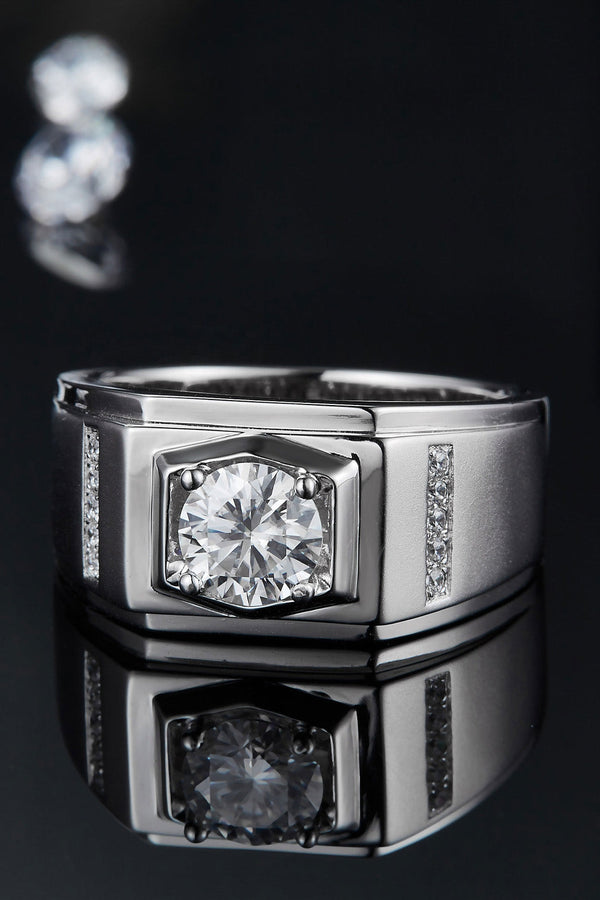 Platonic Apex moissanite Ring