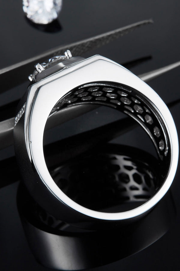 Platonic Apex moissanite Ring