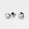Platonic Platinum Plated Timeless Brilliance Solitaire Studs in 925 Sterling Silver