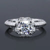 Platonic 1.5 ct Sparkle Stunner Sterling Silver Moissanite Ring; D VVS1; GRA Certified