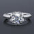 Platonic 1.5 ct Sparkle Stunner Sterling Silver Moissanite Ring; D VVS1; GRA Certified