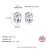 Platonic GRA Certified Sparkle Oval Cut Silver 1.2 ct Moissanite Pendant Set with 1 ct Earrings
