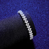 Platonic 6.4 mm Heart Rome 925 Sterling Silver Tennis Moissanite Bracelet