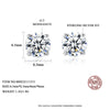 Platonic 2-4 ct Round Moissanite Studs