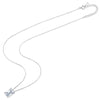 Platonic 1 ct RadiantEdge Moissanite Necklace; Sterling Silver Glow; D VVS1