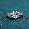 Platonic 1 ct Stellar Embrace Moissanite Sterling Silver Ring