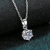 Platonic Round Radiant Moissanite Stud Pendant and Earrings for Women & Girls