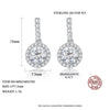 Platonic 1 ct Round Stardust Halo Moissanite Earrings